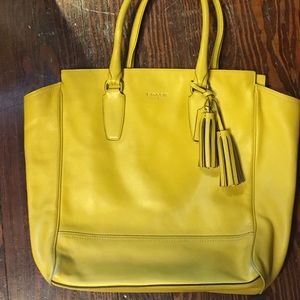 Yellow Coach tote